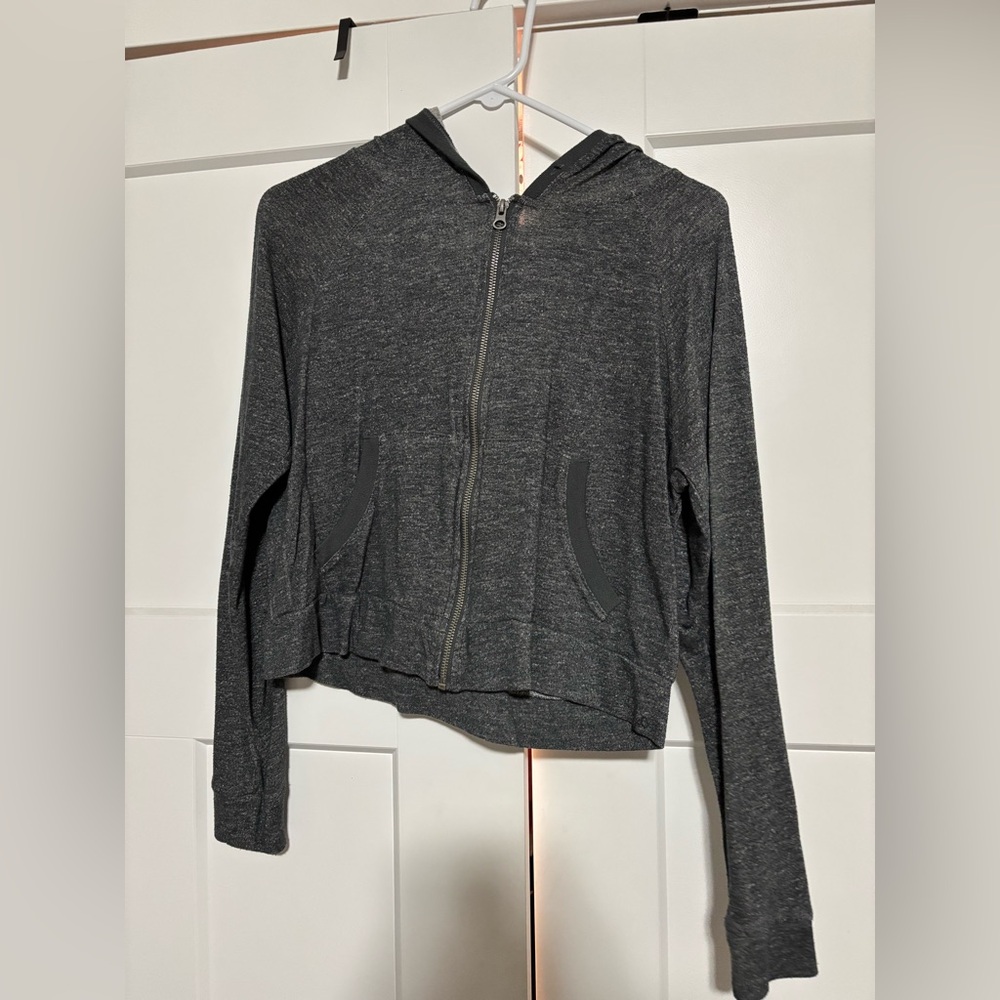 Grey zip up jacket